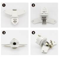 Clamp for near vision dial chart, phoropter accessory