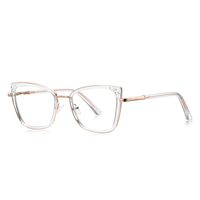 Metal + TR90 Blue Blocker glasses frame for women with UV and blue light protection lenses More FCS3148