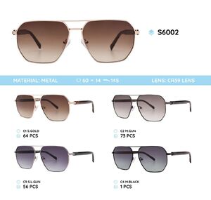 Metal frames polarized sunglasses S6002