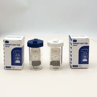 Handheld portable contact lens cleaner and sterilizer for cleaning with hydrogen peroxide solution H-667