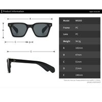 Plastic square sunglasses for women Elit 6076-EL