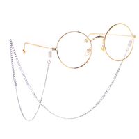Silver-colored metal non-slip chain, for glasses and masks GS004