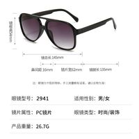 Polarized plastic sunglasses with UV400 protection 2941-2-GT