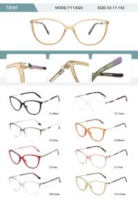 Plastic TR90 frame for women with spring hinges YT13020-DA