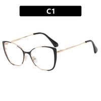 Metal glasses with blue light protection for women 8808-0177-8304-PN