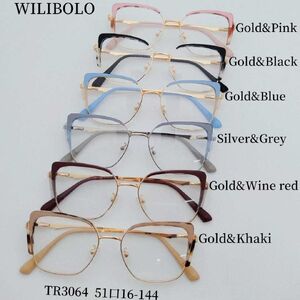 Metal + TR90 ultrathin women's frames with spring hinges Wilibolo TR3064