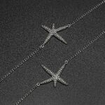 Металлическая нескользящая цепочка серебряного цвета, с морской звездой, для очков и масок GL485