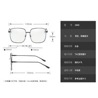 Очки металлические фотохромные с защитой от синего света 2699-GT