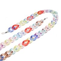 Acrylic non-slip chain, thick concave shape 29 colors, for glasses and masks GB011