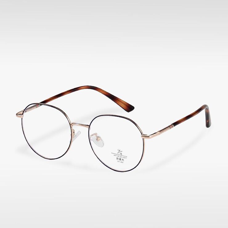 Оправа металлическая с линзами Blue Ray Cut MAMO 8780