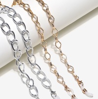 Metal non-slip chain, 2-piece set gold and silver thick, for glasses and masks GM013