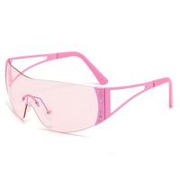 Солнцезащитные металлические безрамочные очки с защитой UV400 2974-GT