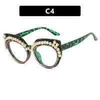 Plastic glasses with blue light protection and rhinestones for women 9620镶钻-PN