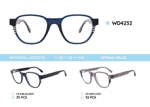 Plastic acetate eyeglasses frame for women WD4232
