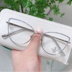 Оправа комбинированная (металл + TR90) с линзами Blue Ray Cut и флексами MAMO F93077