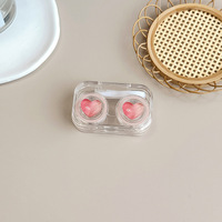 Mini soft contact lens kit W806透明盒爱心