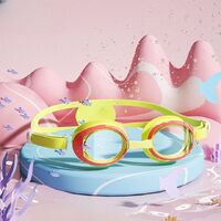 Swimming waterproof anti-fog goggles for kids (3-12 years), set with cap, 503-YU