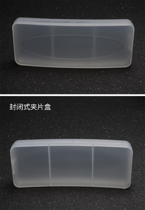 Пластиковый прозрачный футляр для очков с зажимом, клипов