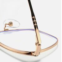 Metal glasses with blue light and UV protection 9667-2-GT