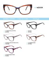 Plastic acetate eyeglasses frame for women WD3139