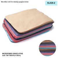 High-density microfiber napkin for glasses lens cleaning SL028-2, 15*18cm +/-0.5