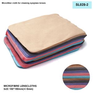Салфетка из микрофибры для протирки линз в очках SL028-2, 15 * 18 см +/-0.5