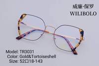 Metal +TR90 ultrathin women's frames with spring hinges Wilibolo TR3031