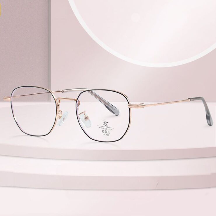 Оправа металлическая с линзами Blue Ray Cut MAMO 8697