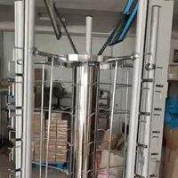 Glasses rotating floor stand with 80 slots, mirrors and bollard HD709-Round圆形 (improved model)