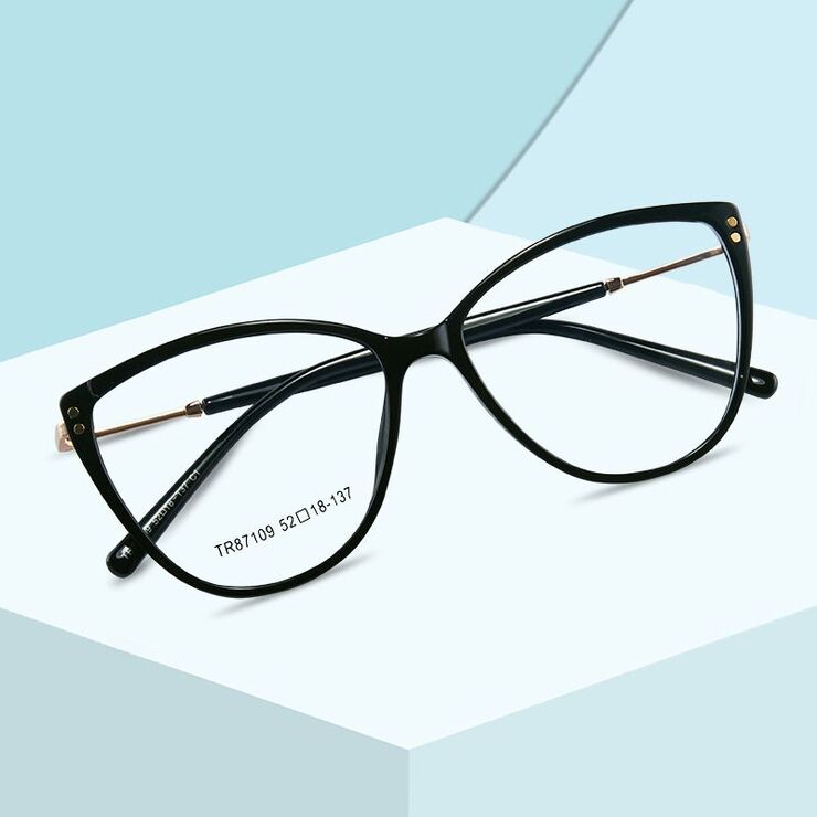 TR90 plastic frame or glasses with blue light protection, with spring hinges FA87109