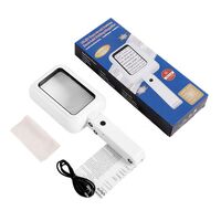 Лупа настольная с регулируемым кронштейном и подсветкой 10863RC-XX, увеличение: 3X