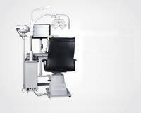 Ophthalmologist workstation, combined table + chair S-880B, tabletop 880*500 mm