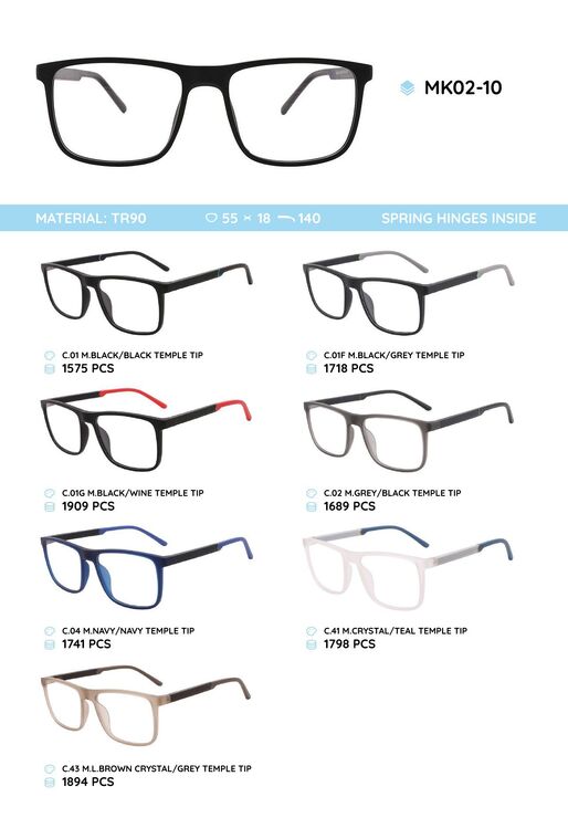 TR-90 plastic frames for glasses MK02-10