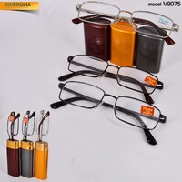 Glasses in metal hard case V9075-BITUM