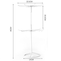 Стойка для аксессуаров и цепочек настольная двухуровневая разборная универсальная