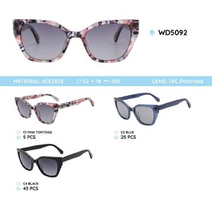 Plastic acetate frames polarized sunglasses WD5092