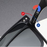 TR90/PC plastic frame + 5 polarized sun protection magnet clip-on set + leather bag El Dorado EL2359A