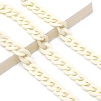 Acrylic non-slip chain, thick concave shape 29 colors, for glasses and masks GB011