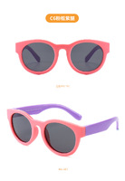 Polarized silicone sunglasses with UV400 protection for kids T11002