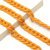 Acrylic non-slip chain, thick concave shape 29 colors, for glasses and masks GB011-2