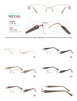 Nylor metal frames for glasses with spring hinges Big City LF1616