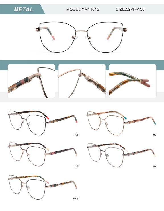 Оправа металлическая женская с флексом YM11015-DA