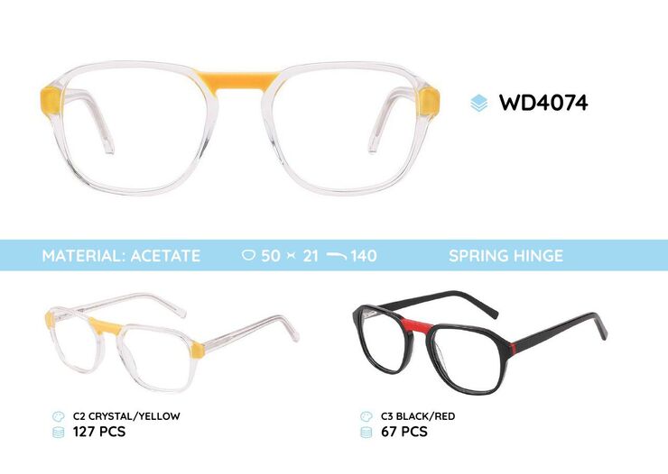 Plastic frames for glasses acetate material WD4074