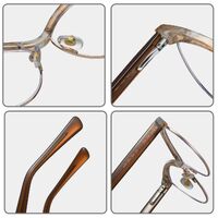 Combined frame (metal + TR90) or glasses with blue light protection, with spring hinges FA87283