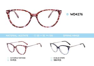 Plastic acetate eyeglasses frame for women WD4276