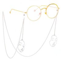 Metal non-slip chain, with mask, for glasses and masks GL383