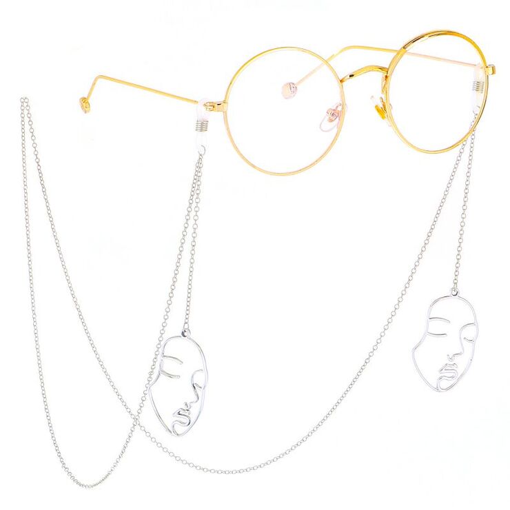 Metal non-slip chain, with mask, for glasses and masks GL383