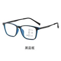 TR90 glasses for reading, multifocal, with Blue ray cut protection, diopters from +1.00 to +4.00, RMC=62-64, KY9912-3多焦点