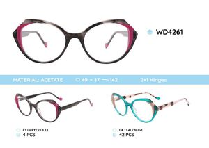 Plastic acetate eyeglasses frame for women WD4261