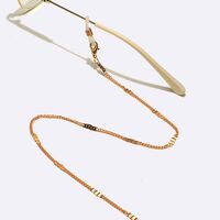 Металлическая нескользящая цепочка золотого цвета, для очков и масок GL1641-1